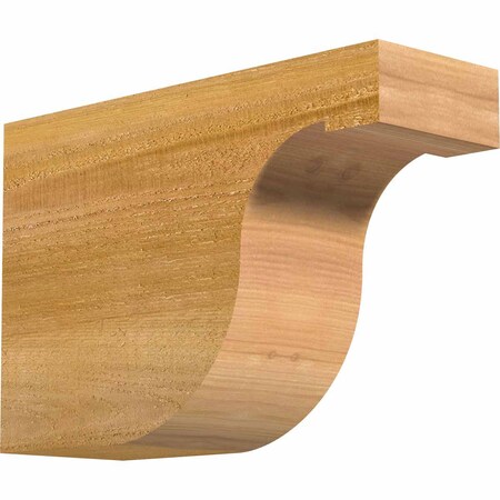 Ekena Millwork Del Monte Rough Sawn Rafter Tail, Western Red Cedar, 4"W x 8"H x 12"L RFT04X08X12DEL00RWR